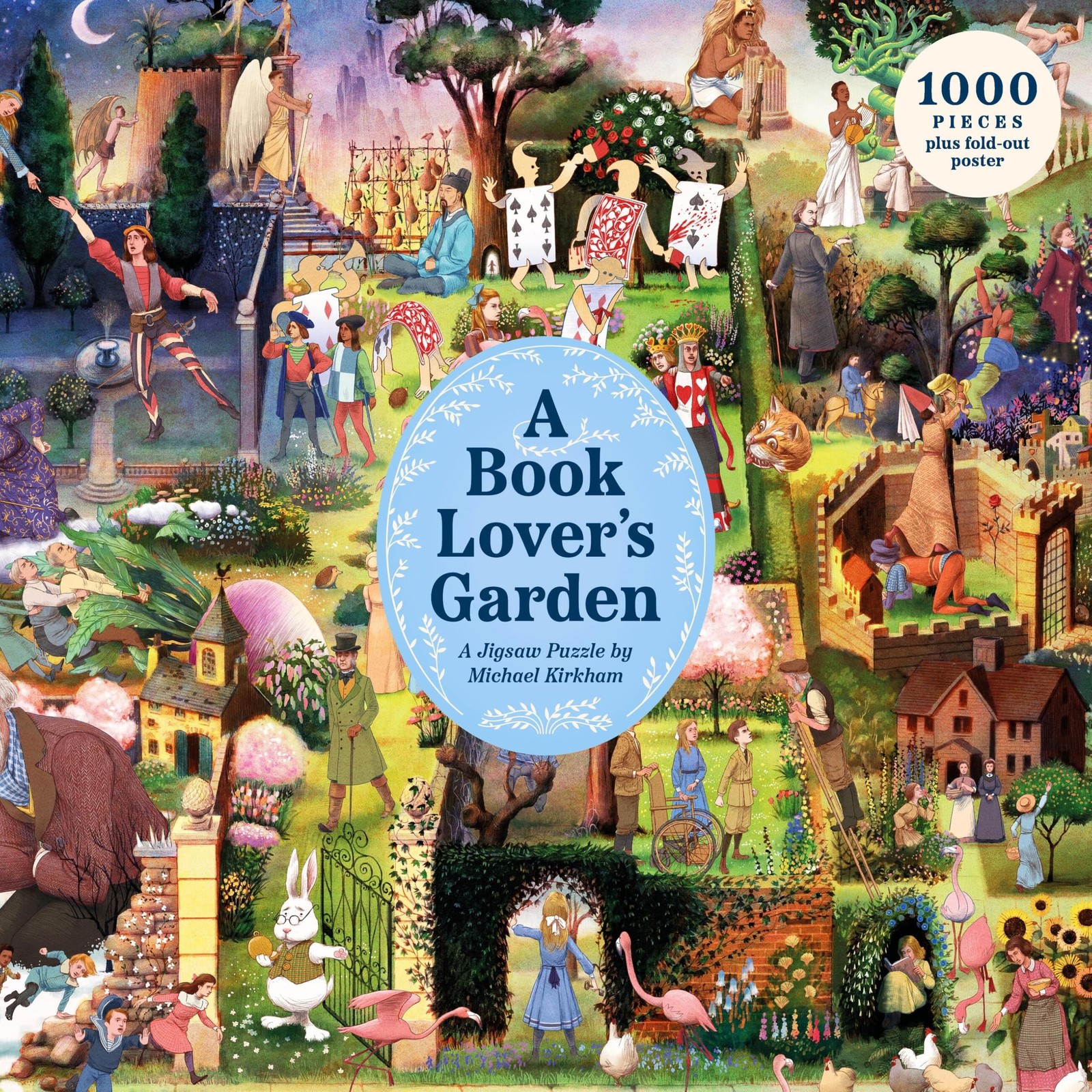 A Book Lover's Garden: A 1000-piece jigsaw puzzle by Michael Kirkham: A 1000-piece jigsaw puzzle by Michael Kirkham - Image 3