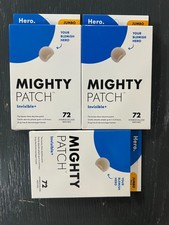 3 Pack Hero Cosmetics Mighty Patch - 72ct Hydrocolloid Acne Pimple Patches