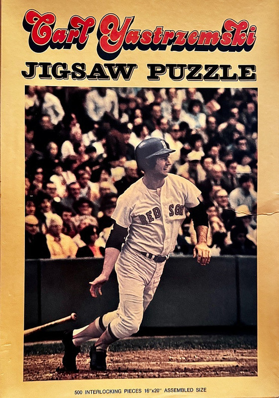 1972 AMERICAN PUBLISHING CO. CARL YASTRZEMSKI 16X20 JIGSAW PUZZLE *RARE*