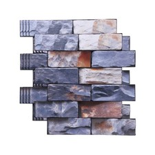 5Pcs 10.6 "x10.6 " Backsplash Tile Stickers, Green Grey