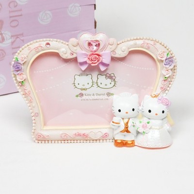 Sanrio Vintage Hello Kitty Dear Daniel Wedding Dress Rose Crown Photo Frame 2010