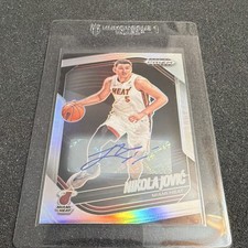 Panini Prizm Black Autographed Nikola Jović #194 Miami Heat 2024-25