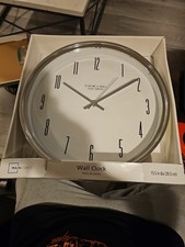 Mainstays Wall Clock 15 Chrome Wall Clock