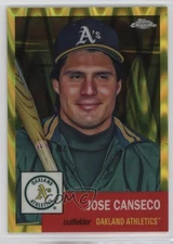 2022 Chrome Platinum Anniversary Yellow RayWave Refractor /250 Jose Canseco #416