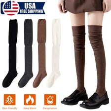 1-4  Girls Ladies Women Thigh High Over the Knee Socks Long Stockings Warm USA