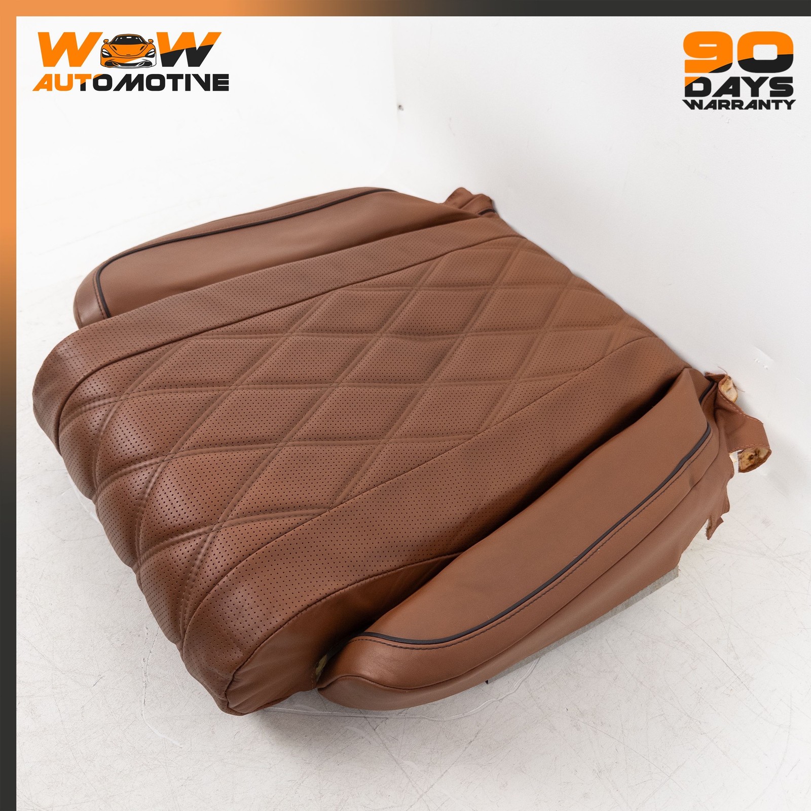 14-19 BENTLEY FLYING SPUR FRONT RIGHT UPPER BOTTOM SEAT CUSHION BROWN OEM