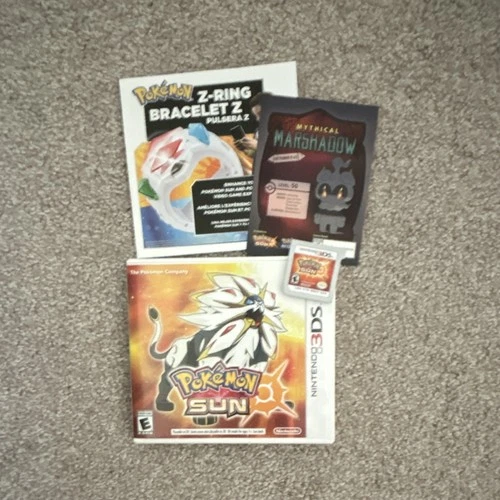 Pokémon Sun Nintendo 3DS Game w/ Manual & Case - Complete and Tested!