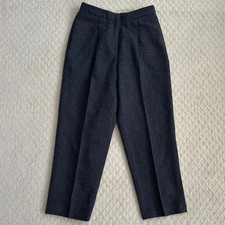 Liz Claiborne 100 Wool Pleated Tweed Trousers Pants 10 Classic Office Workwear