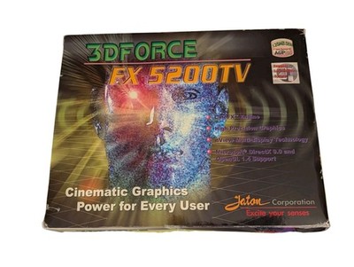 3DForce FX 5200TV Nvidia GF FX 5200/128MB AGP DDR TV Out Video Card