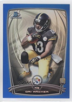 2014 Bowman Chrome Blue Refractor 134/199 Dri Archer #187 Rookie RC e8d