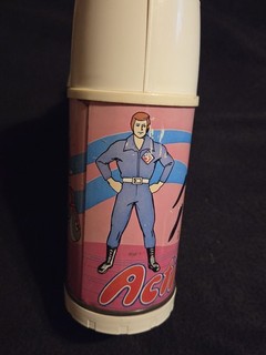 Rare 1973 Action Jackson Thermos For Metal Lunchbox