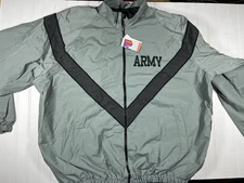 JWOD Skilcraft IPFU US ARMY Gray Windbreaker Jacket Men’s Size 2X