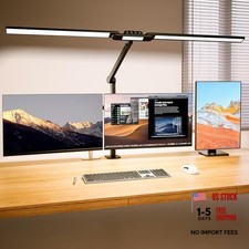 LED Architect Desk Lamp with Clamp - 24W Ultra Bright Adjustable Swing Arm