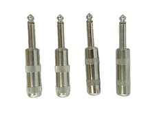 Switchcraft 270 1/4in Plug Mono Screw Terminals, Set of 4 - NOS, Free Shipping