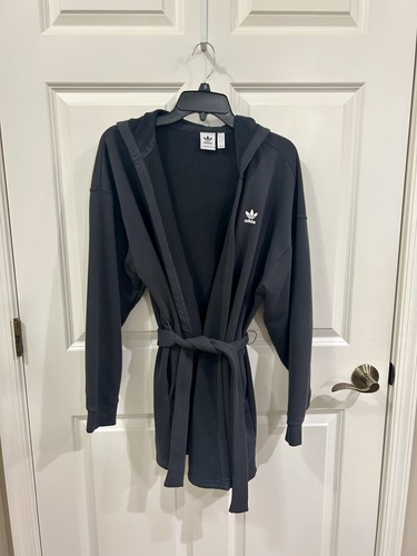 EUC Adidas Originals '80's Aerobic' long hoodie in black S