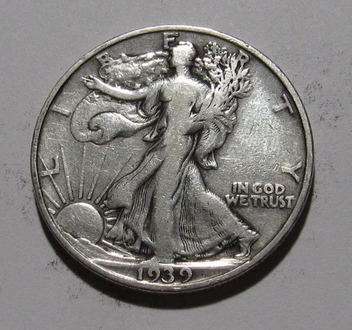 Photo of a 1939-S Walking Liberty Half Dollar from an eBay listing that sold on Jul 19, 2026