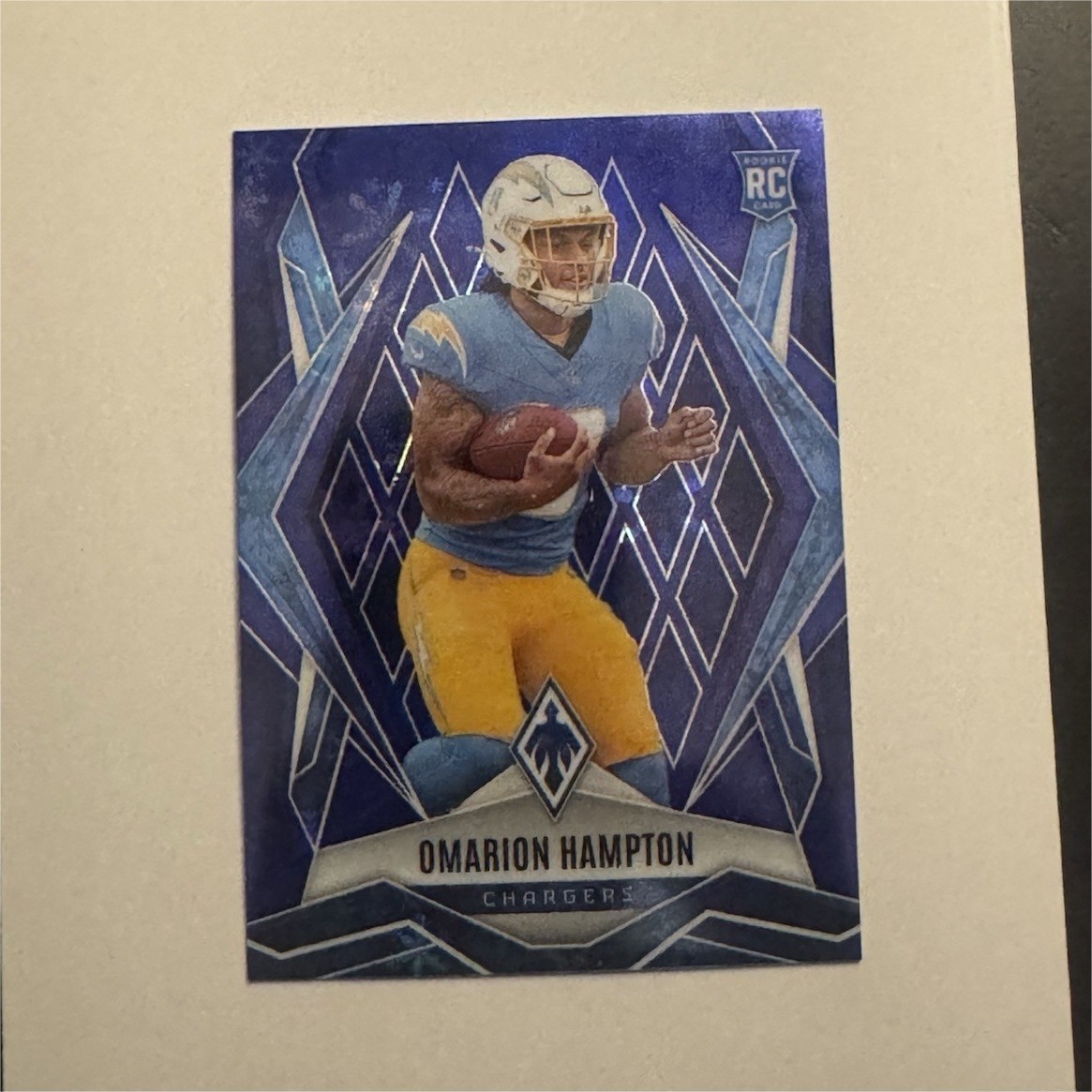 Panini 2025 Phoenix Rookies Omarion Hampton Chargers #192 Blue Winter /199 RC