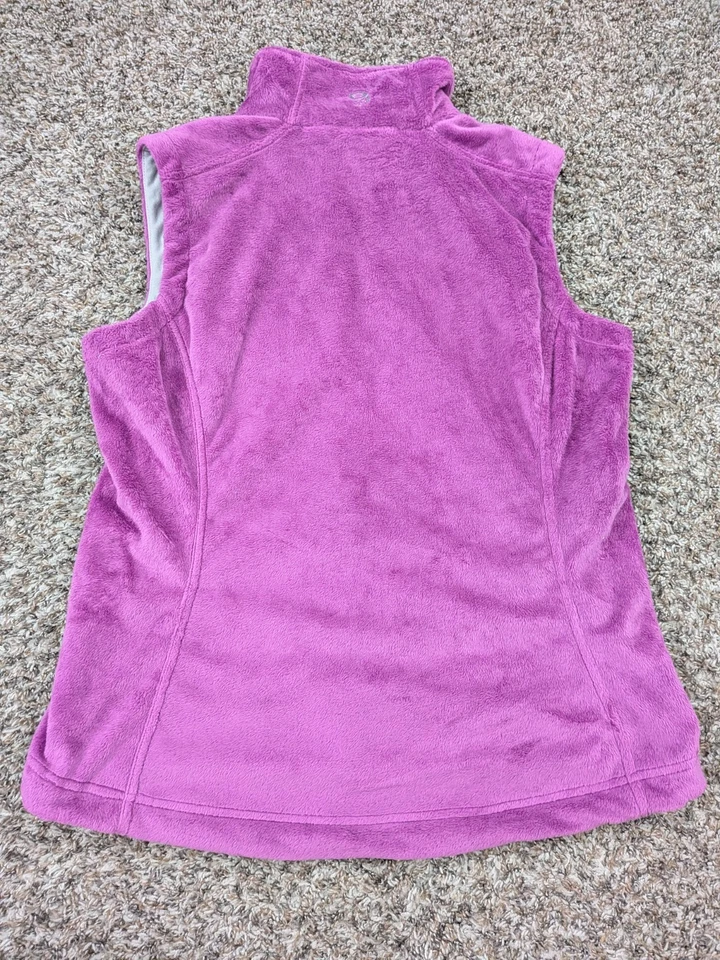 Chaleco Mountain Hardwear Para Mujer Medio Púrpura Vellón Cremallera Completa Suave Exterior Senderismo Foto 2 de 4