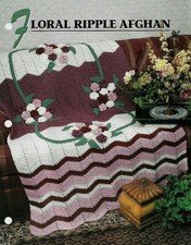 NEW FLORAL RIPPLE ANNIE'S CROCHET QUILT  AFGHAN CLUB PATTERN INSTRUCTIONS