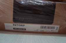 IKEA EKTORP Loveseat with Chaise Cover Slipcover - Svanby Brown Discontinued NEW