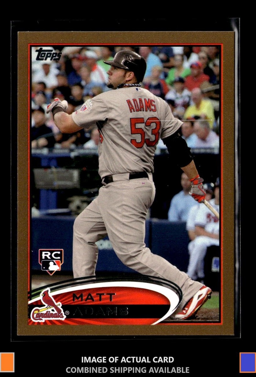 2012 Topps Update #US179 Matt Adams Gold #/2012 Rookie Louis Cardinals