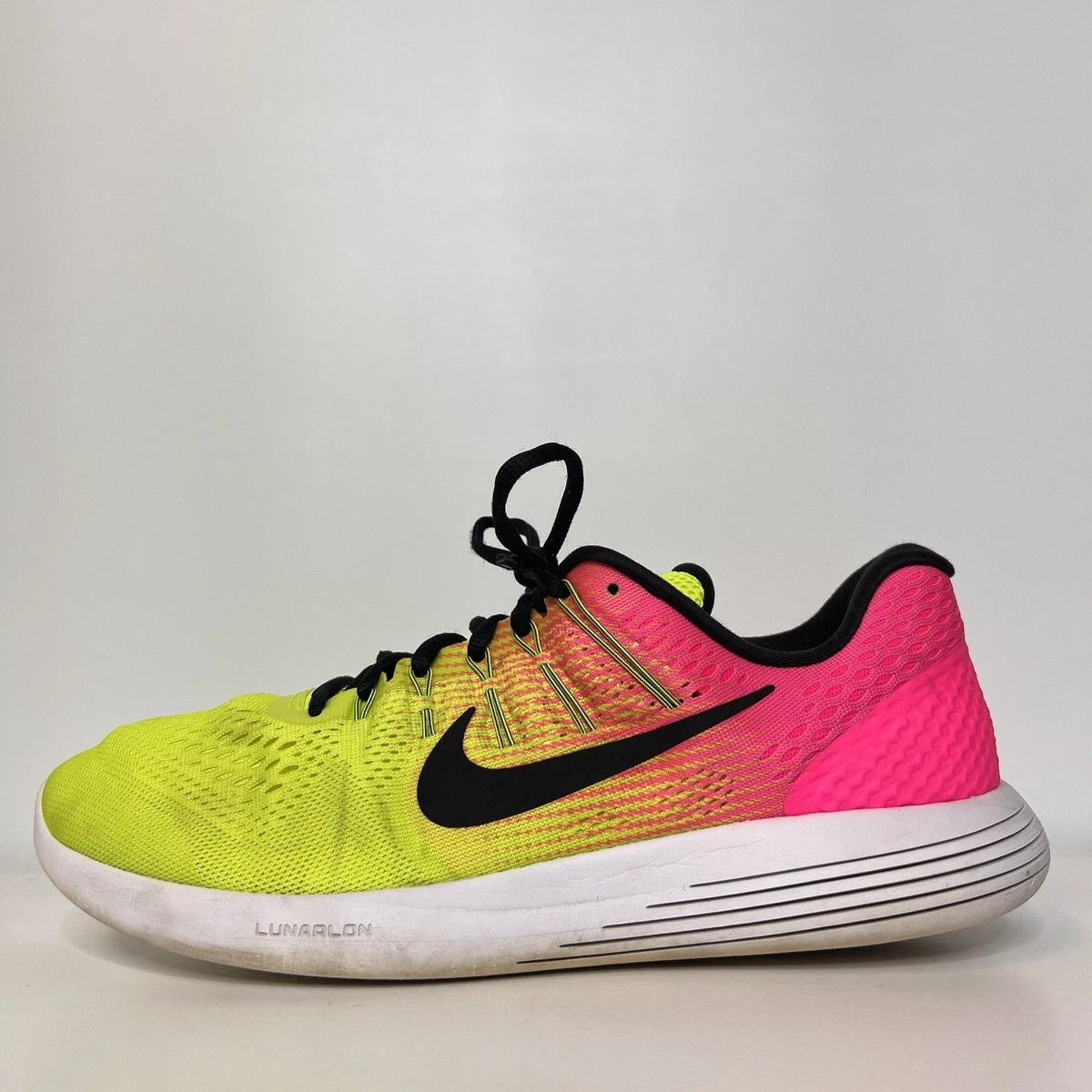 principal Post impresionismo póngase en fila Nike Lunarglide 8 844632-999 Neon Pink Running Shoes Sneakers Mens US Size  12 | eBay