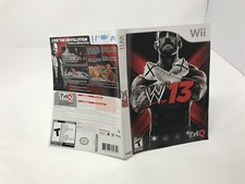 WWE 13 - Nintendo wii - Instruction Manual Only +Box Art Insert ONLY _ NO GAME