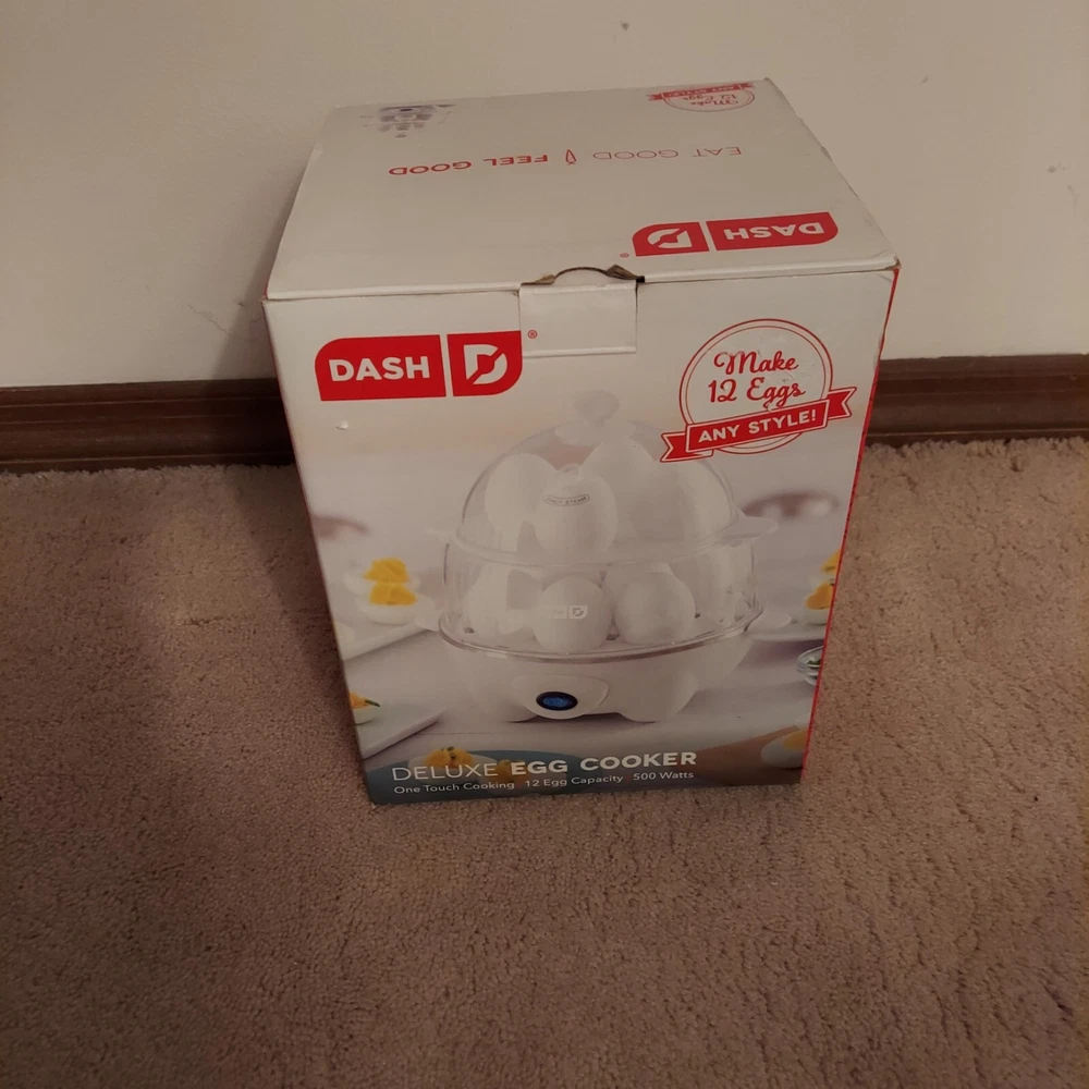 Dash Deluxe Rapid Egg Cooker – Hard Boil 12 Eggs Fast Dash Deluxe Rapid Egg Cooker – Hard Boil 12 Eggs Fast