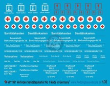 Peddinghaus 135 German Equipment Medical Crate Markings Verlinden 1991 Uvp1991