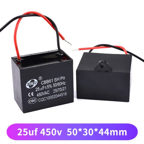 CBB61 450VAC Fan Start Motor Running Capacitor 0.8/1.2/1.5/2/2.5/3/3.5UF - 25UF - Picture 33 of 33