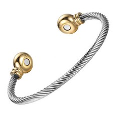 Gorgeous Steel Magnetic Bracelet Bangle Balance Power Energy Arthritis Pain RX