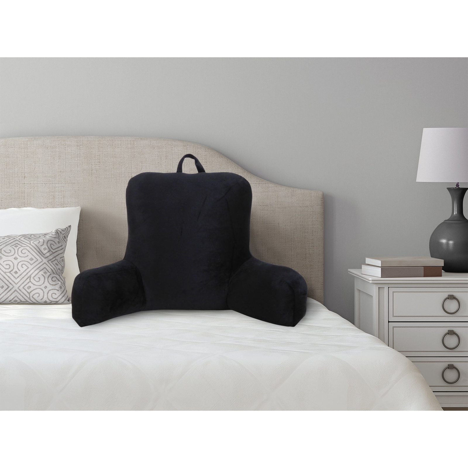 Plush Reclining Chaise Lounge Pillow Black INSTITUTO TECNOLÓGICO DE CHINÁ