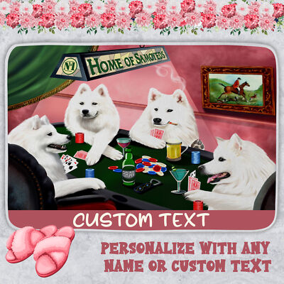 Samoyed Dog Bath Mat Anti-Slip Pet Personalized Bathroom Rug