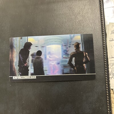 Star Wars The Empire Strikes Back 3d 2010 WideVision Topps #8 R2-D2 Hans LEIA