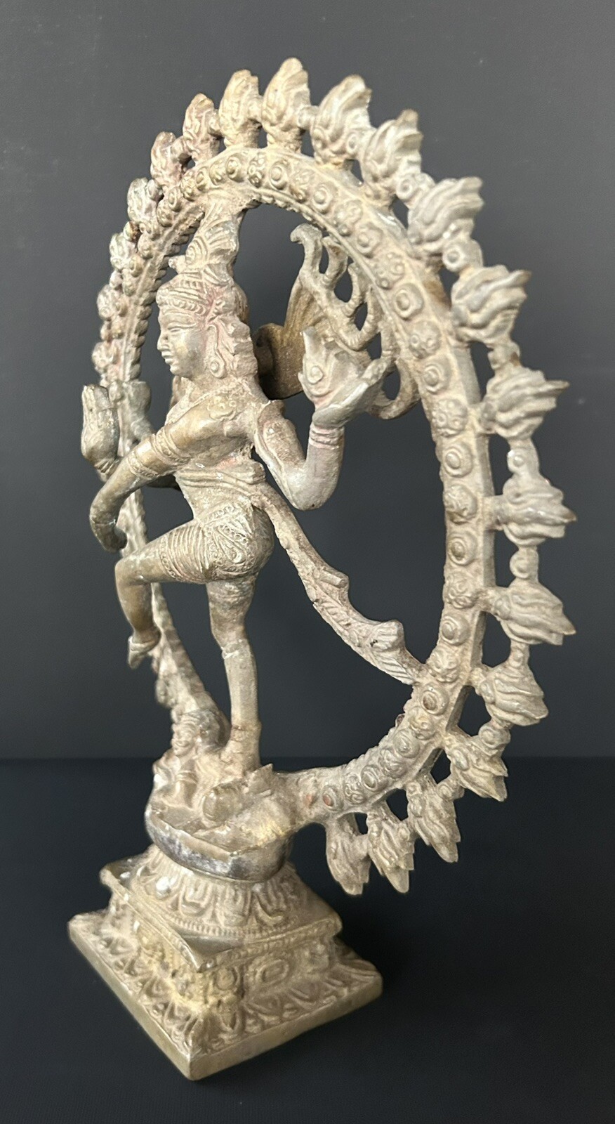 LARGE 11” Dancing Hindu God Shiva Nataraja Bronze Statue Sculpture 5 LBS