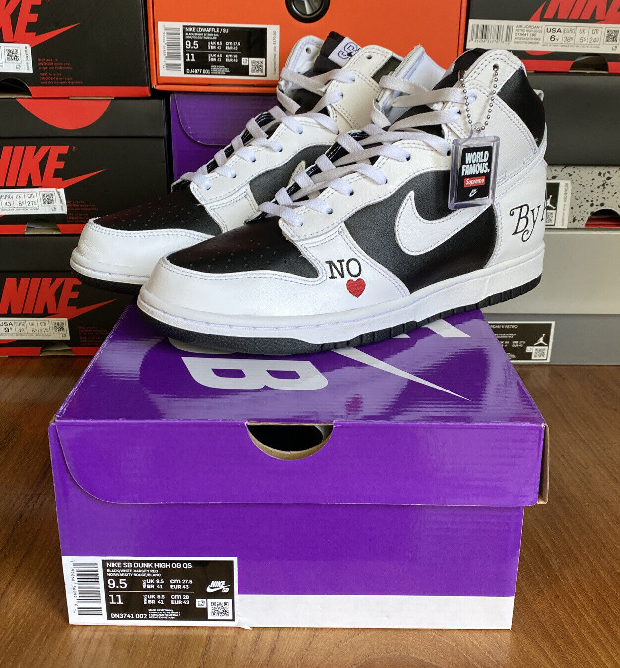 Tumor maligno Maletín gasolina 2022 Nike Dunk High SB x Supreme By Any Means &#034;STORMTROOPER&#034; US  Mens 9.5 195866360990 | eBay