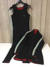 OCEAN DYNAMICS DIVE SUIT SET / SCUBA DIVE SHORT LONG BLACK E3