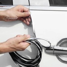 5m U Shape Chrome Silver Seal Car Door Edge Guard Molding Trim Protector Strip
