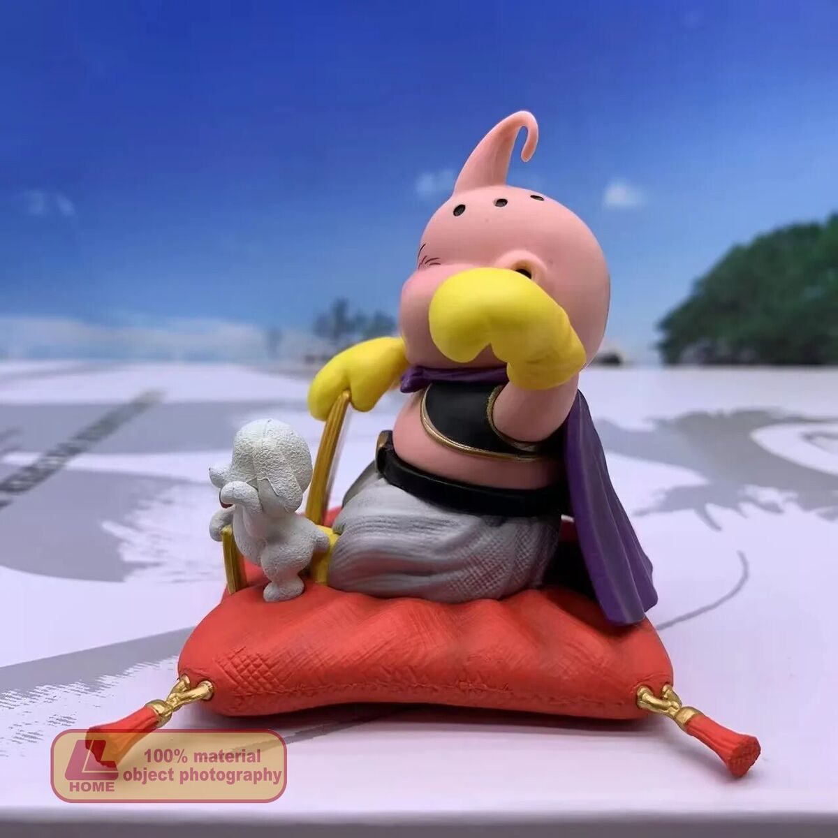 Anime Dragon Ball Z Majin Boo Buu fortune Lucky Dog cute Figure Statue Toy  Gift