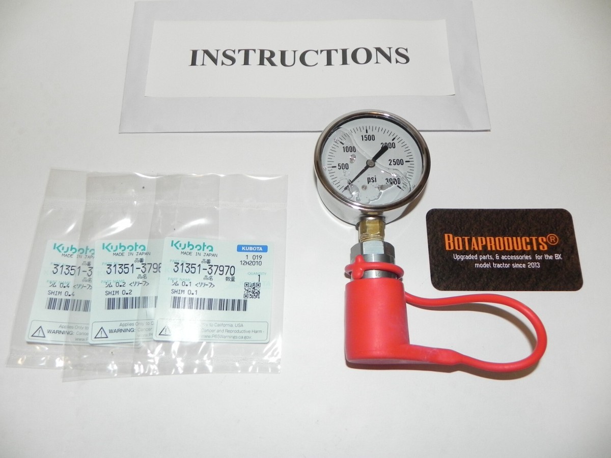 Kubota Bx,B 80 series BX23,23s,2380,2680 Pressure boost