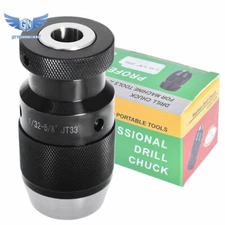 1/32"- 5/8" Super Heavy Duty Drill Press Chuck Keyless JT33 Mount Replaces