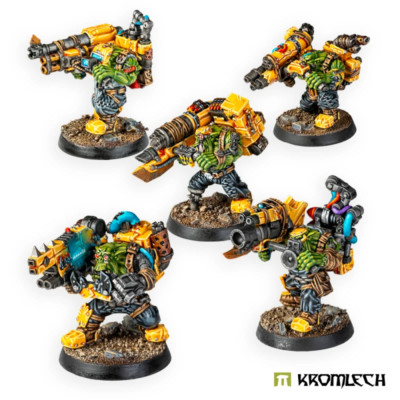 Deffboyz (5) Kromlech Ork Lootas Squad Flash Gits and Mek Boy Nobz