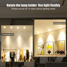 TEVEA LED Einbaustrahler Warmweiß 3W – 60 LEDs, Dimmbar, Mit GU10 Adapter, Chrom Gebürstet