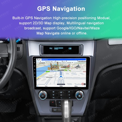 For 2010-2012 FORD FUSION APPLE CARPLAY ANDROID AUTO CAR STEREO RADIO GPS WIFI - Picture 7 of 18