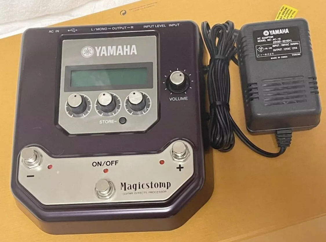 YAMAHA UB99 Magicstomp Guitar Effeects Processor Pedal Tested w/ AC Adapter