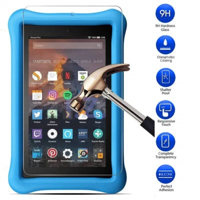 Tempered Glass Screen Protector Cover For Amazon Kindle Fire 7 Kids Edition 2017
