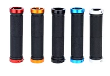 Bicycle Lock-On Grips Cycling Rubber Dual Lock Bike Road MTB Gravel Mountain