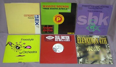 LOT 6 HOUSE DJ RECORDS CLUB BREAKS ELECTRO/FREESTYLE ORCH. L A MIX/BOBBY KONDERS