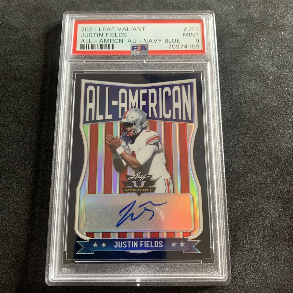 2021 Leaf All American Justin Fields Auto Rookie SP #/35 Pittsburgh Steelers - Image 3 of 3