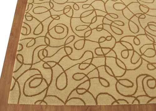 Crazy Labyrinth Line moderner braun handgetufteter 100 % Wolle weicher Teppich Teppich - Bild 7 von 8